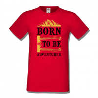 Мъжка тениска Born To Be Adventurer,Къмпинг,Планина,Изненада,Подарък,Поход,Връх,Хижа,, снимка 2 - Тениски - 36348544