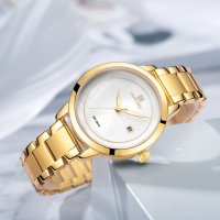 Дамски часовник NAVIFORCE Clarity Gold/White 5008 GW. , снимка 4 - Дамски - 34743466