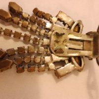 Радка брошка Арт Деко -1920г със клипс и игла кристали, снимка 9 - Антикварни и старинни предмети - 44176217