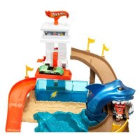 Страхотен коледен подарък Комплект за игра Hot Wheels - Писта акула и количка с промяна на цвета, снимка 3 - Коли, камиони, мотори, писти - 41059610