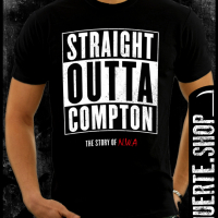 Тениска с щампа STRAIGHT OUTTA COMPTON NWA, снимка 1 - Тениски - 36181144