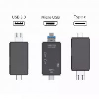 Четец за карти памет SD micro USB 3.0 type C лаптоп телефон , снимка 5 - USB Flash памети - 35985077