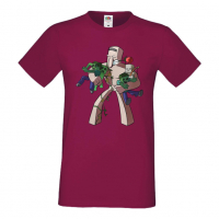Мъжка тениска Iron Golem,Minecraft,Игра,Забавление,подарък,Изненада,Рожден Ден., снимка 5 - Тениски - 36494941