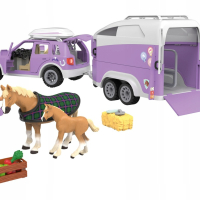 Playtive комплект игра на Кончета Детски играчки с колас ремарке и коне , снимка 1 - Коли, камиони, мотори, писти - 44568139