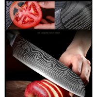 3258 Професионални готварски ножове от многослойна японска стомана , снимка 7 - Други - 35782777
