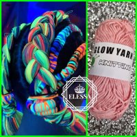 Удивително Светещо Влакно / Прежда за Коса - GLOW Yarn Hair Braids! КОД : glow6 💗 👑 💋, снимка 3 - Аксесоари за коса - 41715423