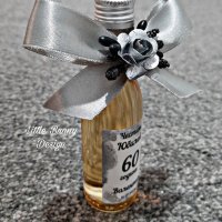 Декорирано шишенце - подаръче за сватба, кръщене или рожден ден , снимка 2 - Подаръци за рожден ден - 41682357