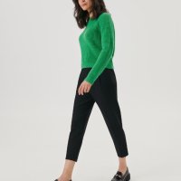 дамски зелен пуловер , снимка 2 - Блузи с дълъг ръкав и пуловери - 42417537