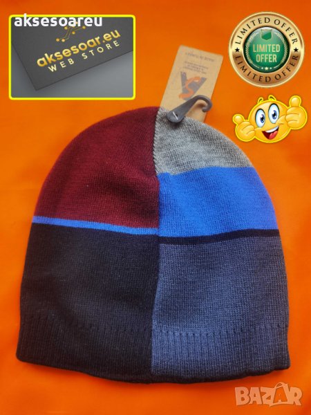 Зимна шапка с бродирана 3D емблема лого на кола BMW M-power Mercedes Volkswagen POLICE БМВ М-пауър М, снимка 1