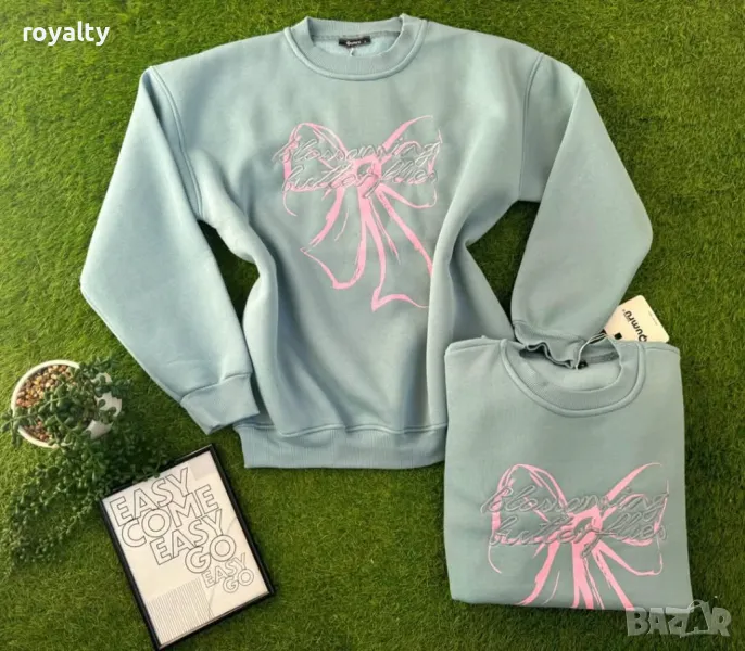 Топли памучни ватирани блузи Два цвята , снимка 1