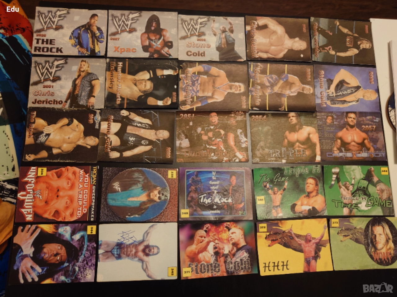 Продавам и разменям листчета с кечисти от WWF WWE, снимка 1