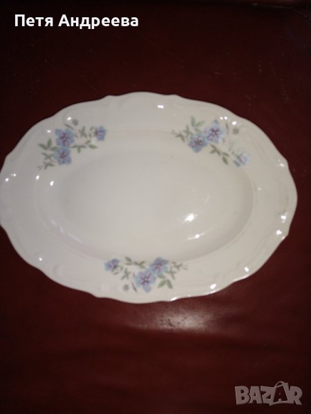 Елипсовидно порцеланово плато, снимка 1