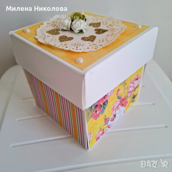 Експлодираща кутия "Жълти рози", снимка 1