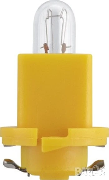 Крушка PHILIPS 24V 1.2W BAX8,5D/2 YELLOW EBS-R-4 №24029CP, снимка 1