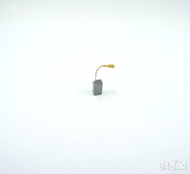 Въглено-графитна четка скосена с извод и накрайник каб.обувка 6x8x14mm, снимка 1