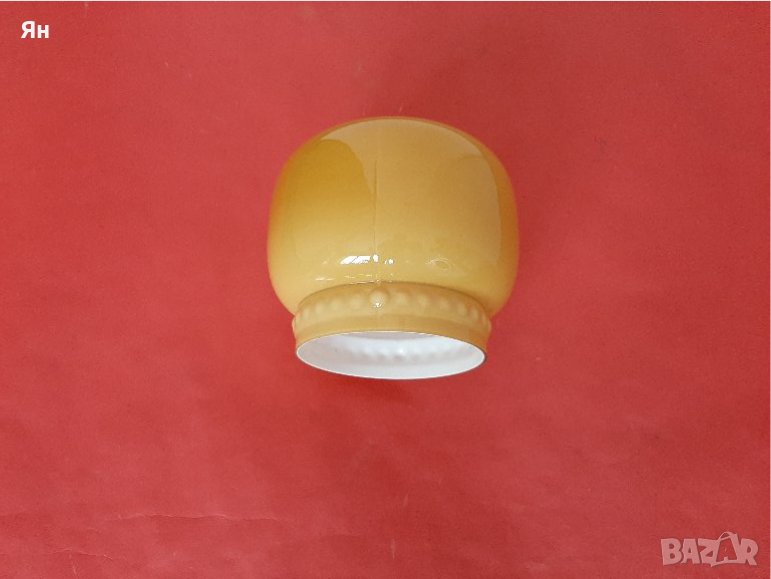 Старо Ретро стъкло за Плафон,Полюлей,Лампа-1960-те , снимка 1