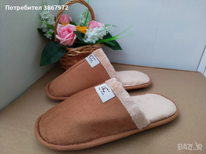 Домашни чехли с пух UCC , снимка 1