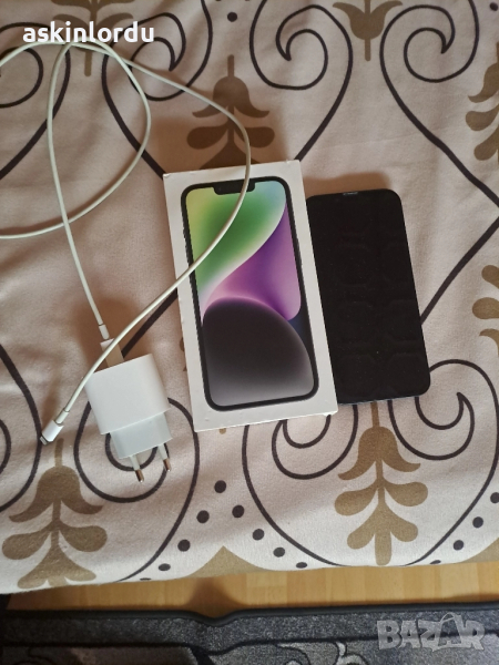 Apple iPhone 14, 128GB, Батерия 88%, Midnight Blue, Отлично състояние, снимка 1