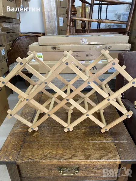 Дървени стелажи за вино 3бр., снимка 1