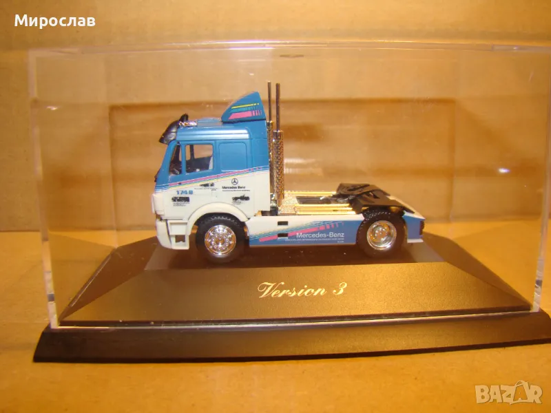 HERPA H0 1/87 MERCEDES BENZ ВЛЕКАЧ КАМИОН МОДЕЛ ИГРАЧКА, снимка 1