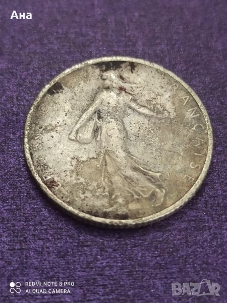 1 франк 1898 сребро

, снимка 1
