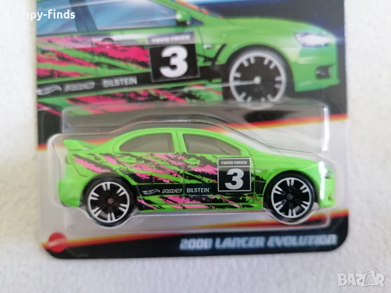 2008 Lancer Evolution Hot Wheels Neon Speeders, снимка 1