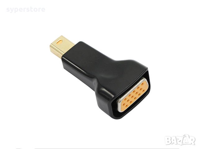 Преходник Адаптер от Mini DP към VGA VCom SS001174 Adapter Mini DP to VGA M/F, снимка 1