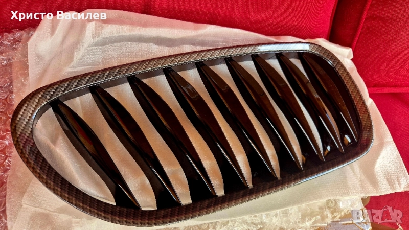 Решетки бъбреци bmw z4 e85 ново карбон, снимка 1