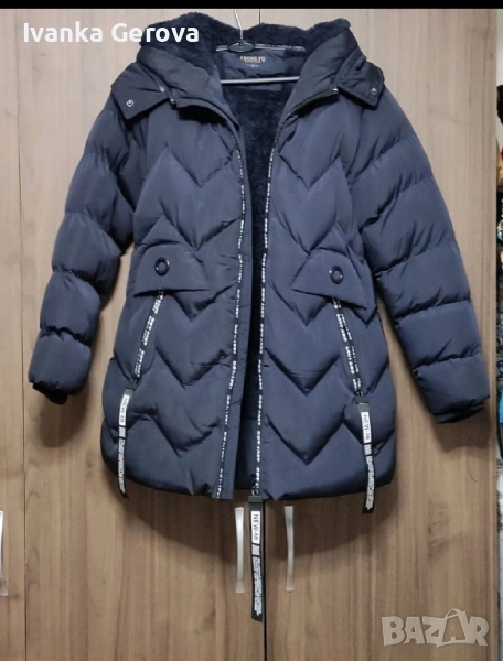 Добре подплатено яке за момиче,10-13г, снимка 1