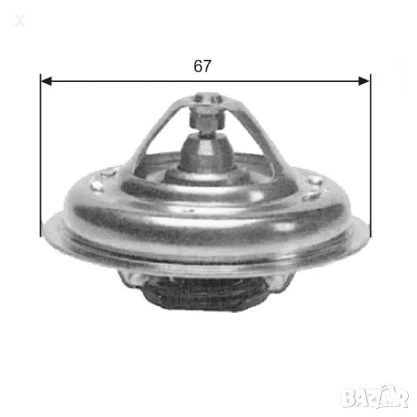 614387100 BEHR ТЕРМОСТАТ 85°C 2.1 D 12V, 2.1 D, 1.8 TD, CITROEN XM I / PEUGEOT 605 / PEUGEOT 309 II, снимка 1