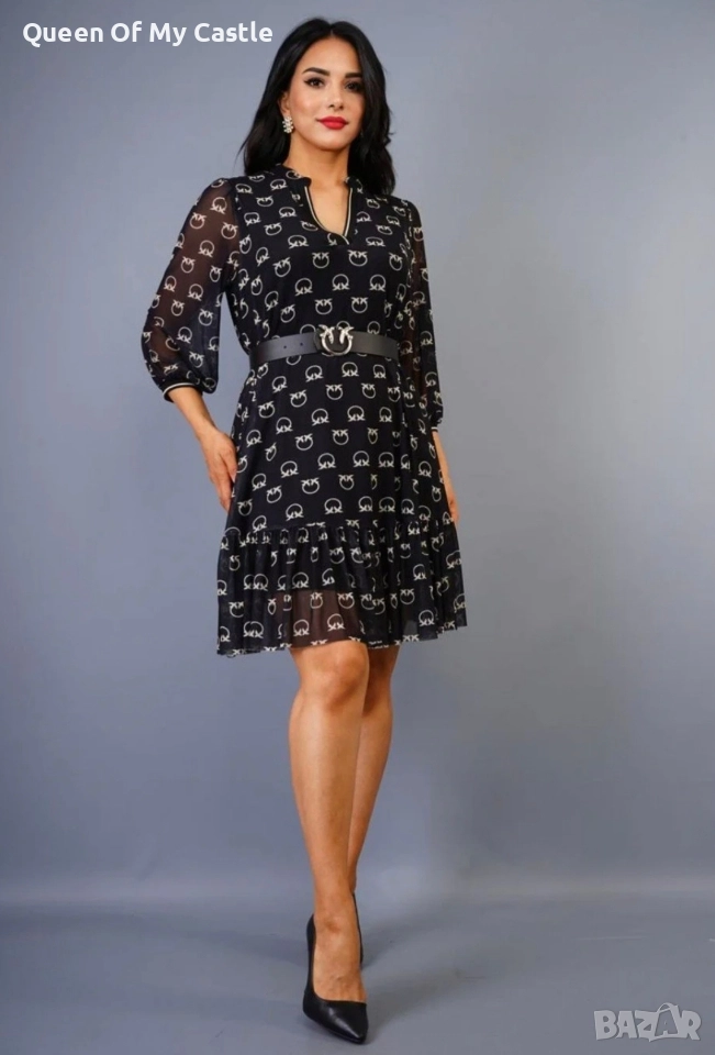 дамска рокля с колан Pinko, снимка 1