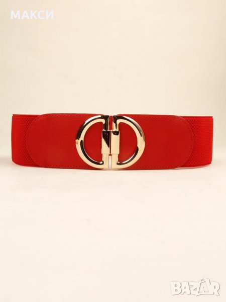 Макси еластичен червен колан, снимка 1