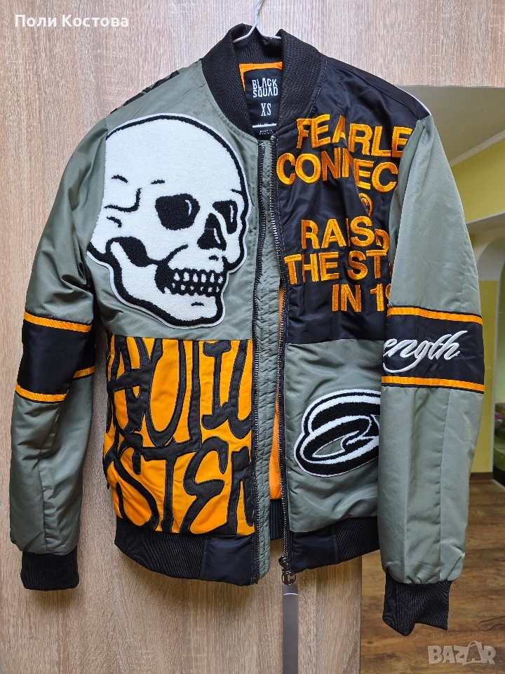 Продавам бомбър мъжки размер XS, дамски М, снимка 1