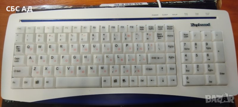 Тънка мултимедийна клавиатура PS/2, снимка 1