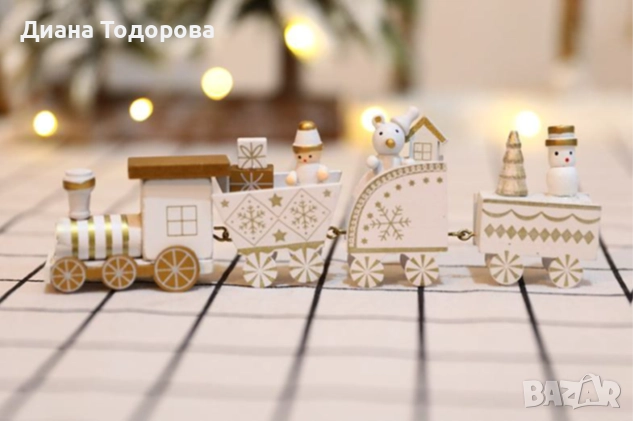 Коледно влакче за декорация и игра, снимка 1