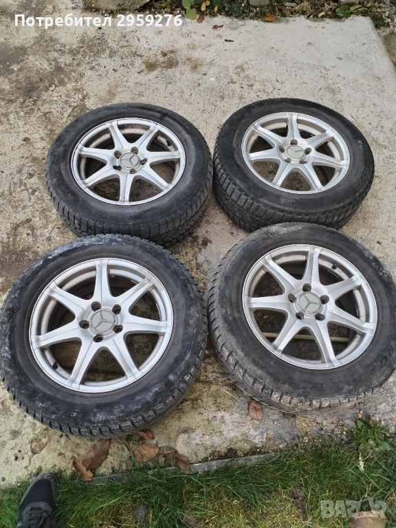  гуми с джанти за Мерцедес  215.60.16                       , снимка 1