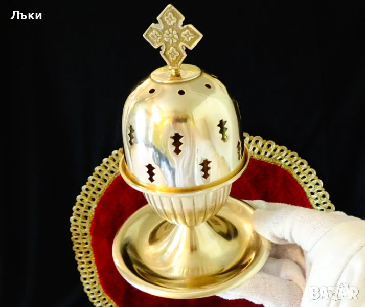 Бронзово кандило,кадило шедьовър., снимка 1