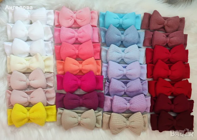 Ленти за глава с панделка 0-6м и 6-12м , снимка 1