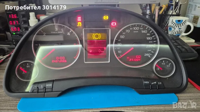 Преминаване от Червен към Цветен дисплей Километраж audi a4 b6 и b7, снимка 1
