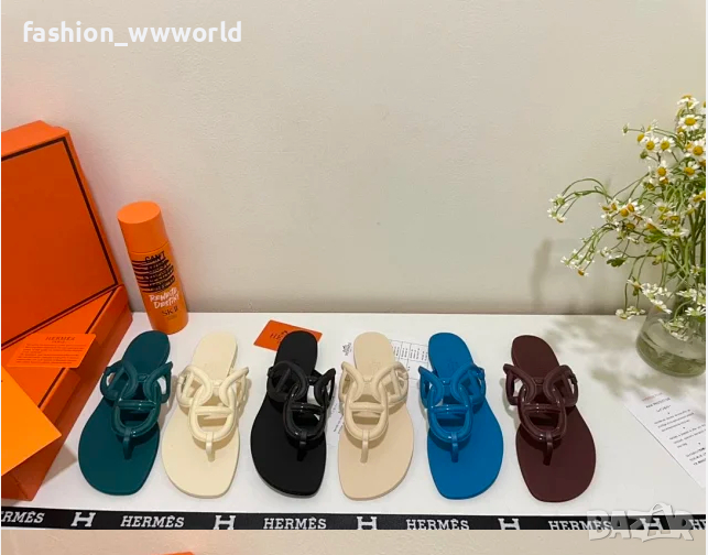 Дамски летни чехли HERMЀS (35-40) - реплика, снимка 1