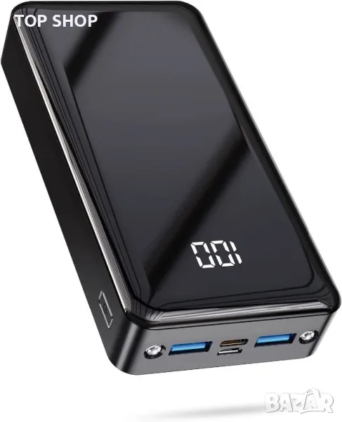 Bogseth Power Bank 24000 mAh Type-C PD 22,5W,QC 3.0/3 изхода-Бързо зареждане/LED дисплей/фенер, снимка 1