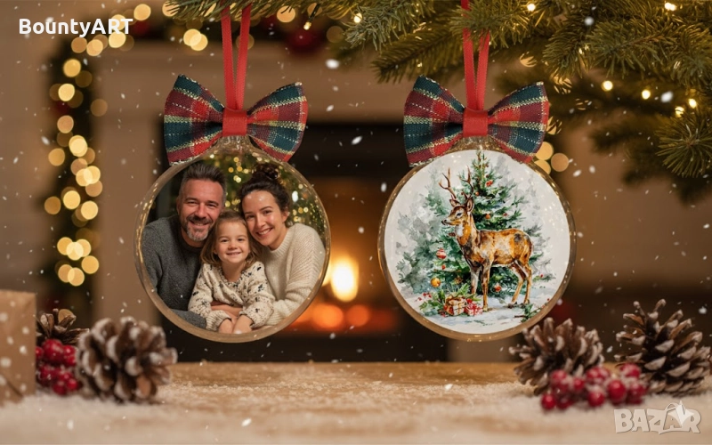 Коледна топака със снимка, снимка 1