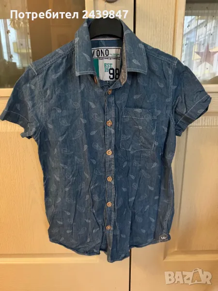 Риза с къс ръкав за момче, снимка 1