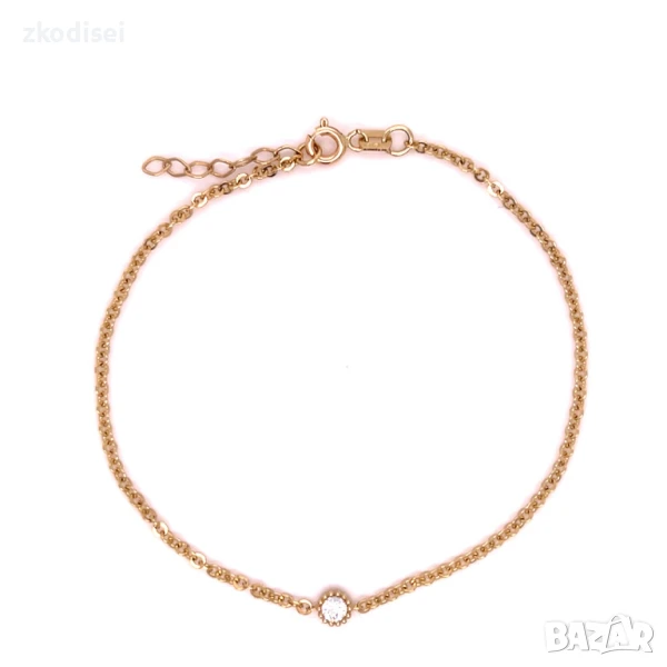 Златна дамска гривна 1,61гр. 19,5см. 14кр. проба:585 модел:33292-1, снимка 1