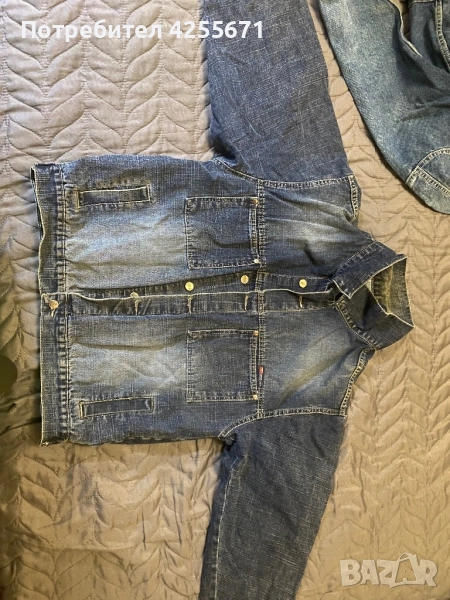 Мъжко яке дънково, снимка 1