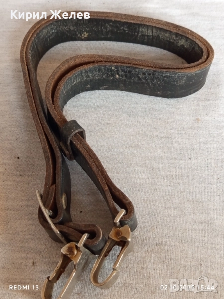 Винтидж естествена кожа ремък за оръжие рядък за КОЛЕКЦИОНЕРИ 51117, снимка 1