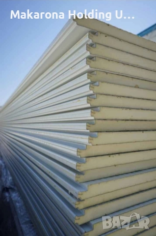 Стенни и покривни термопанели бели 4см дебелина 