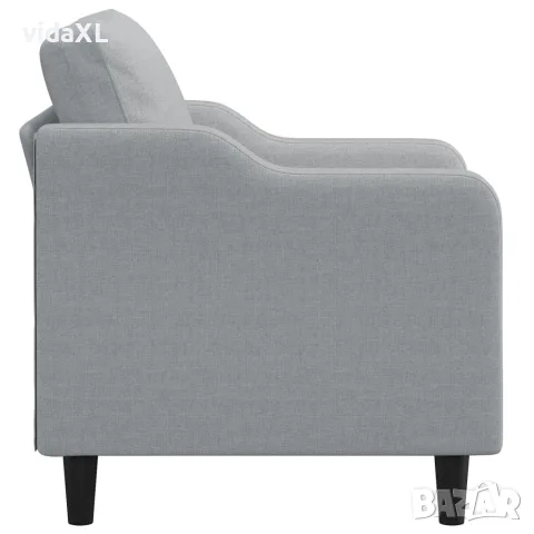 vidaXL Стол кресло светлосив 60 см плат, снимка 4 - Дивани и мека мебел - 56147289