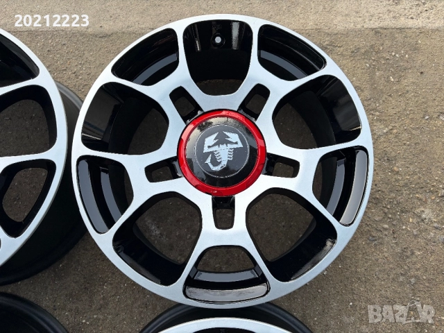 4 броя алуминиеви джанти за Fiat 500,Fiat 500- Abarth 16, снимка 8 - Гуми и джанти - 52929413