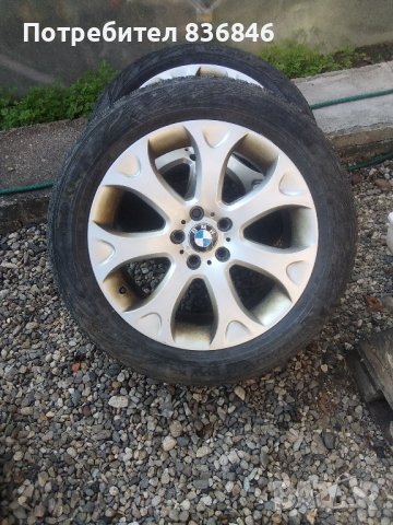 джанти с гуми 19цола БМВ Х5 9J X 19 ET 48 5X120 централен отвор 74.1 заедно с гумите , снимка 5 - Гуми и джанти - 41966327